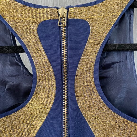 Twelve by Twelve Blue/Gold Racer Back Dress - Picture 3 of 9